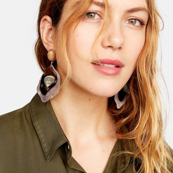 Mango Combined shell earrings - Picture 3 of 5